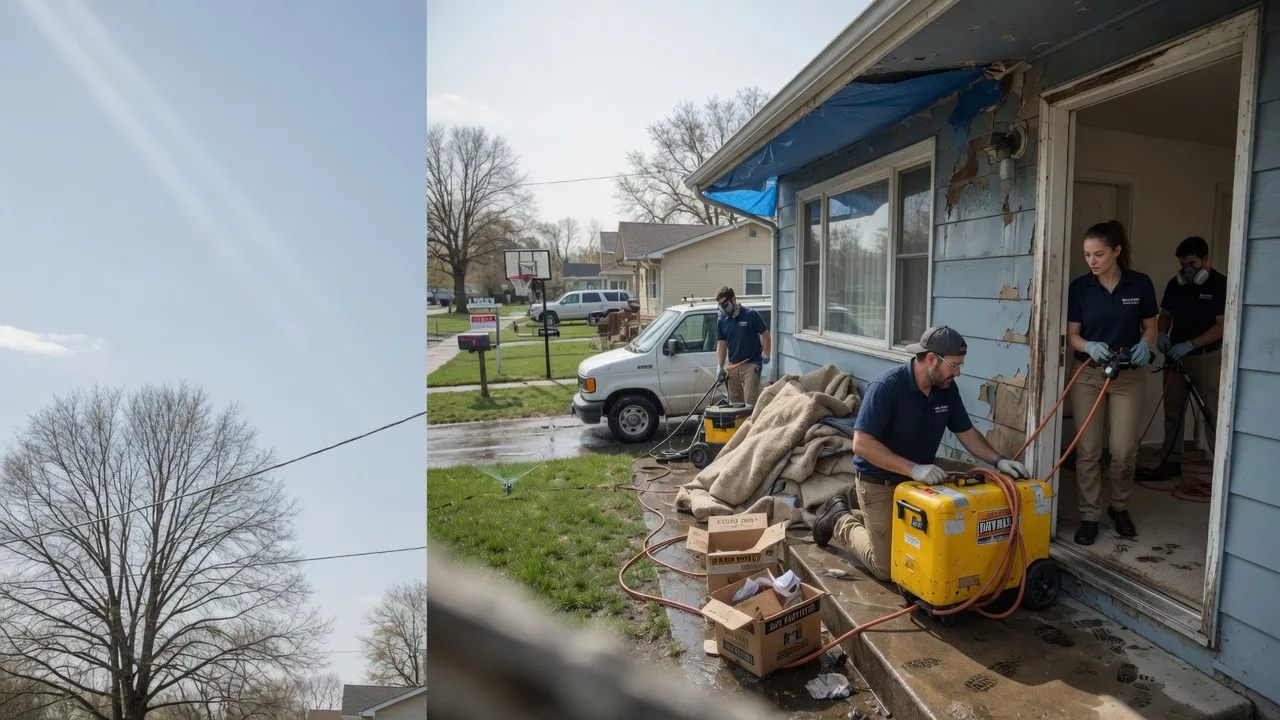 Basement Flood Cleanup in Paris Crossing, IN near me